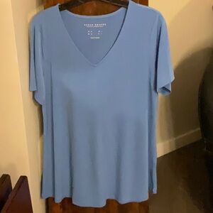 Susan Graver Modern Essentials EUC periwinkle blue